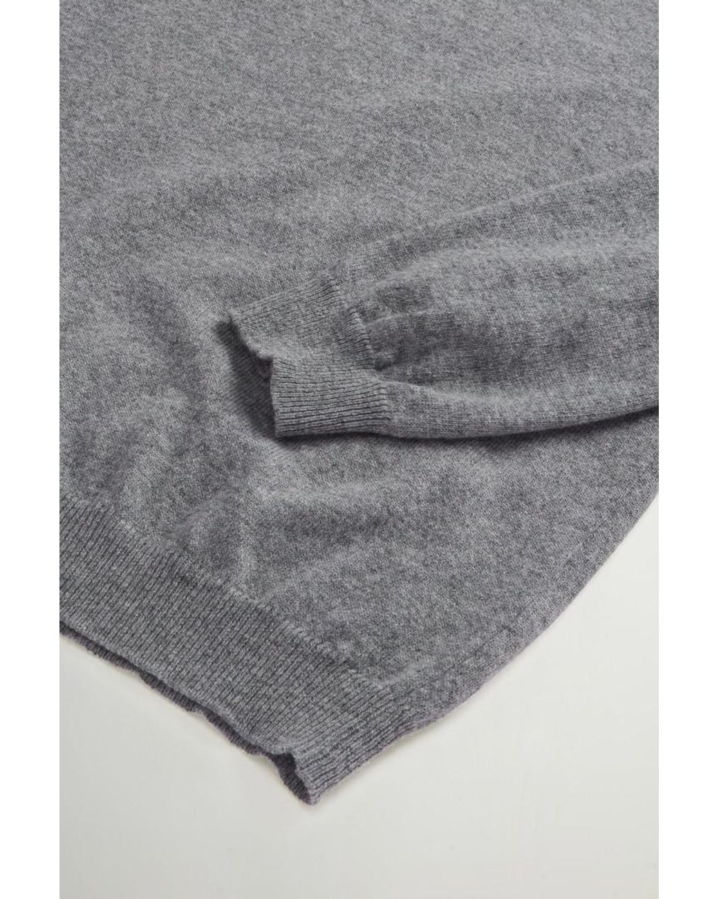 Jersey De Cuello Redondo De Pura Lana Virgen Para Hombre Talla Woolrich de hombre de color Gray