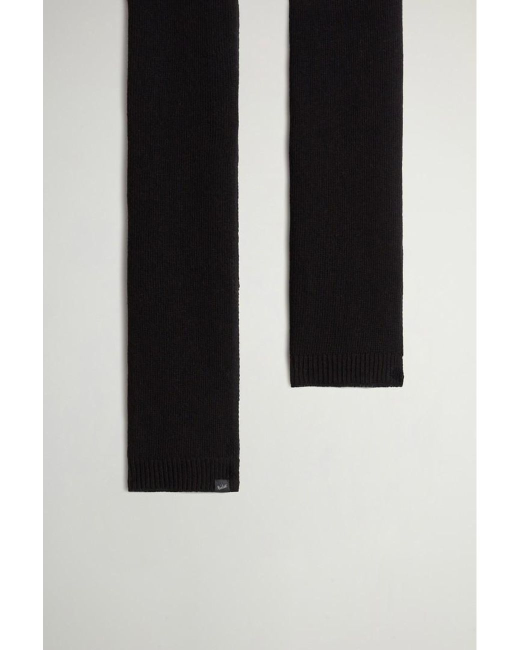 Uomo Sciarpa di Woolrich in Black da Uomo