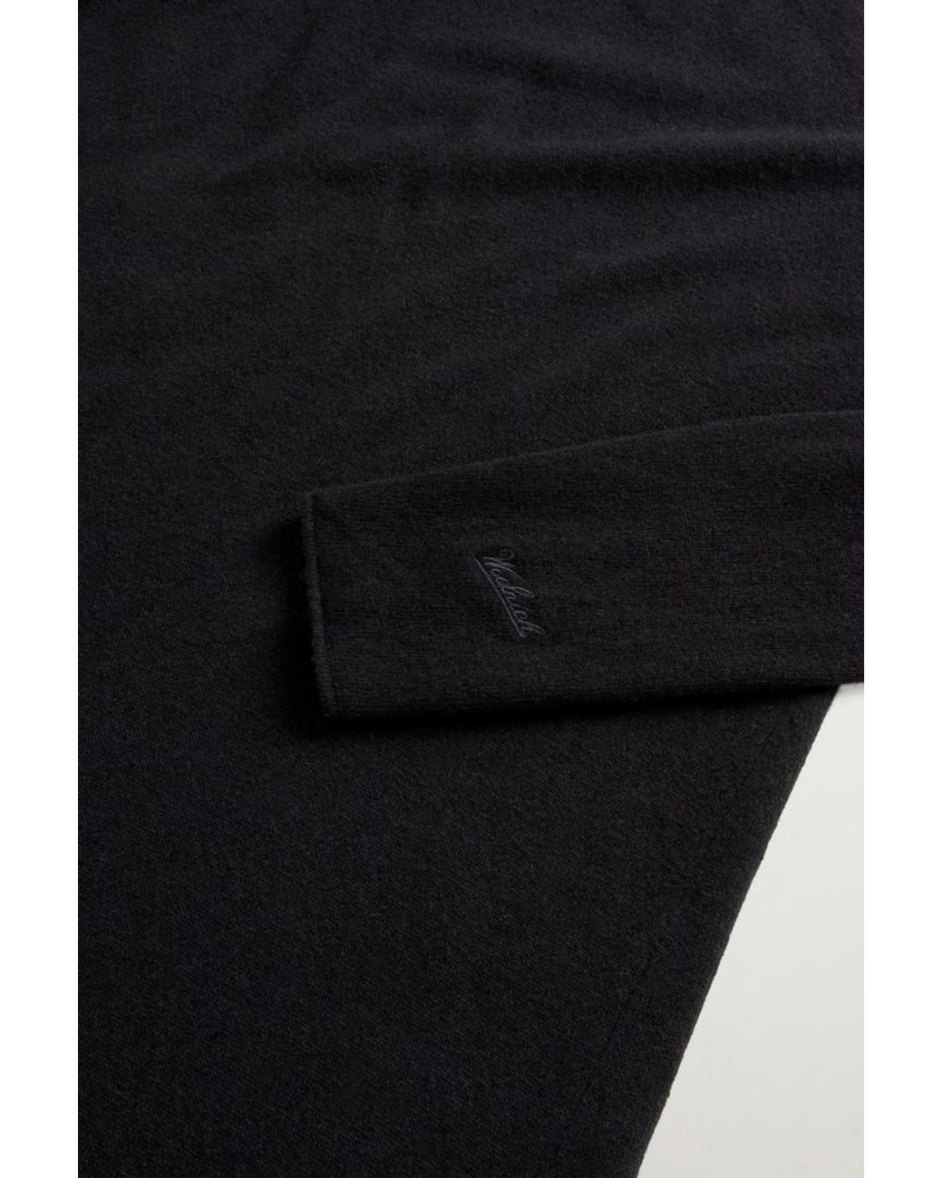 Vestido De Mezcla De Lana Virgen Y Cachemira Para Mujer Talla Woolrich de color Black