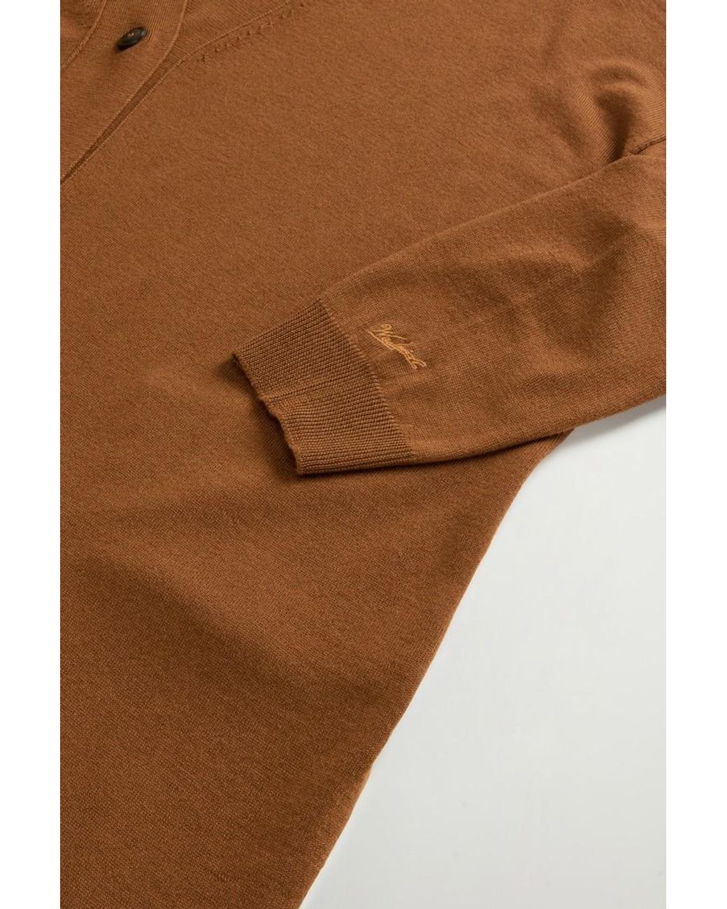 Cárdigan Largo De Pura Lana Virgen Merina Para Mujer Talla Woolrich de color Brown