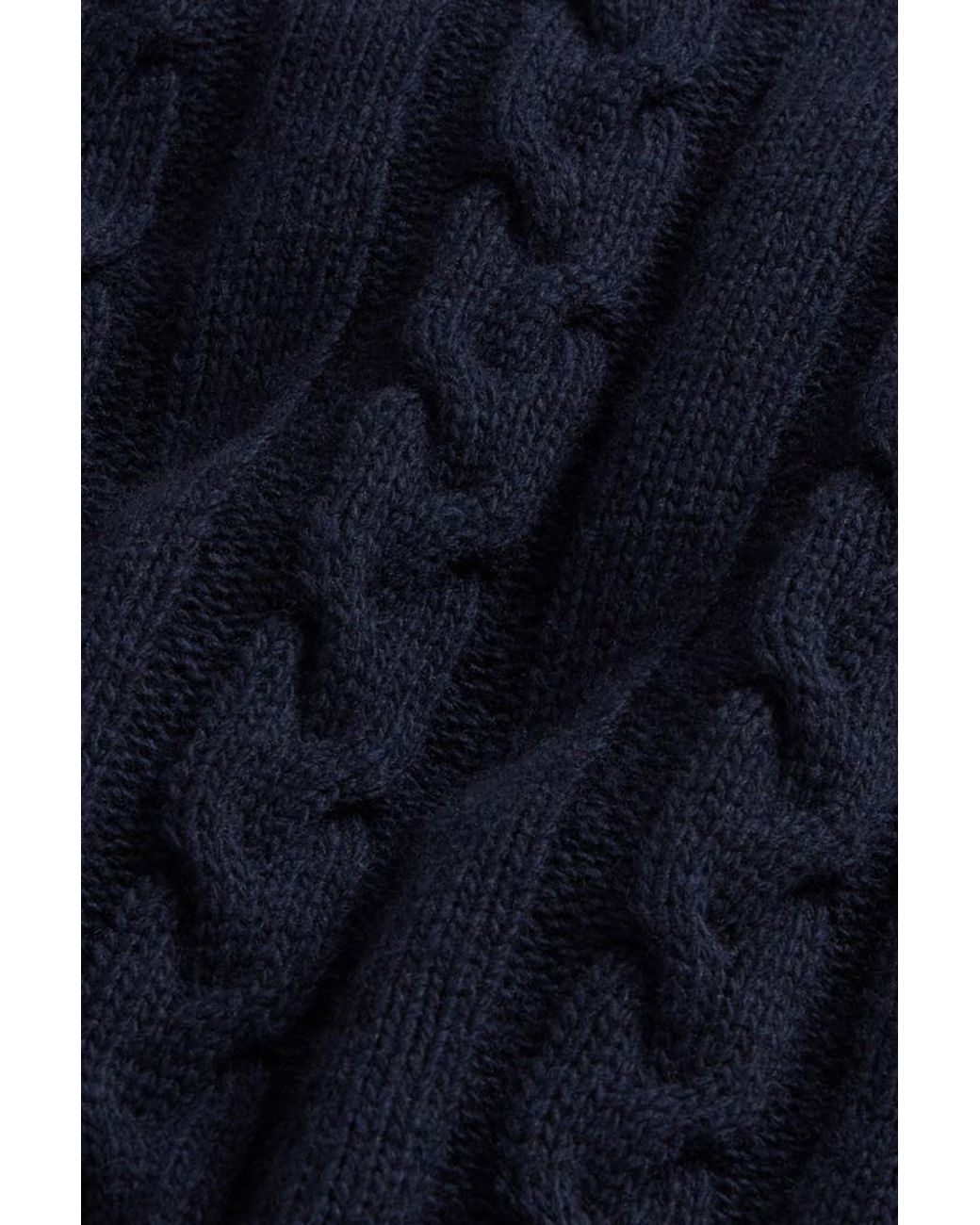Jersey De Cuello Redondo De Mezcla De Lana Y Algodón Trenzado Para Hombre Talla Woolrich de hombre de color Blue