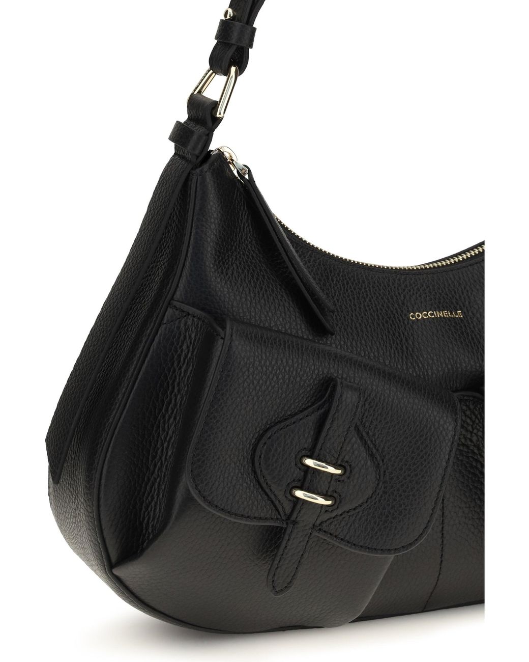 Coccinelle Black Small Boheme Shoulder Bag Noir