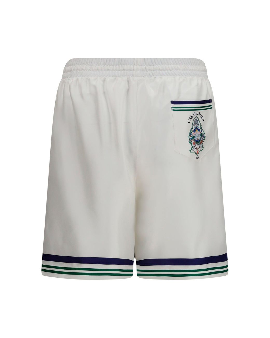 Casablanca Gray Hotel Crest Shorts for men