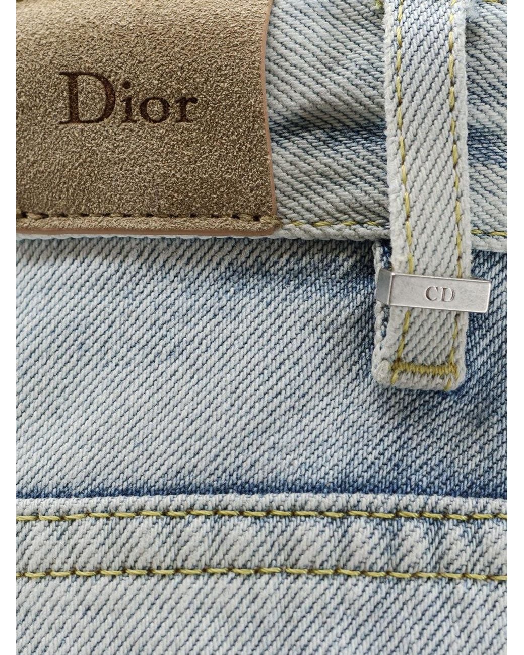Dior Blue Dior Denim Loose Jeans