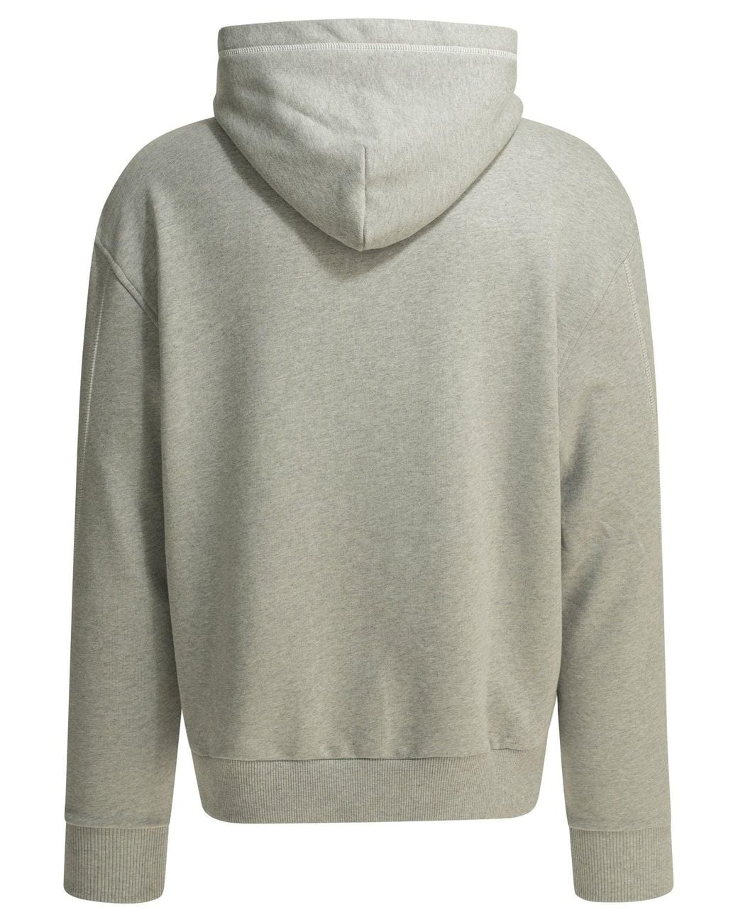 Givenchy Gray Couture Seam Contrast Stitching Hoodie