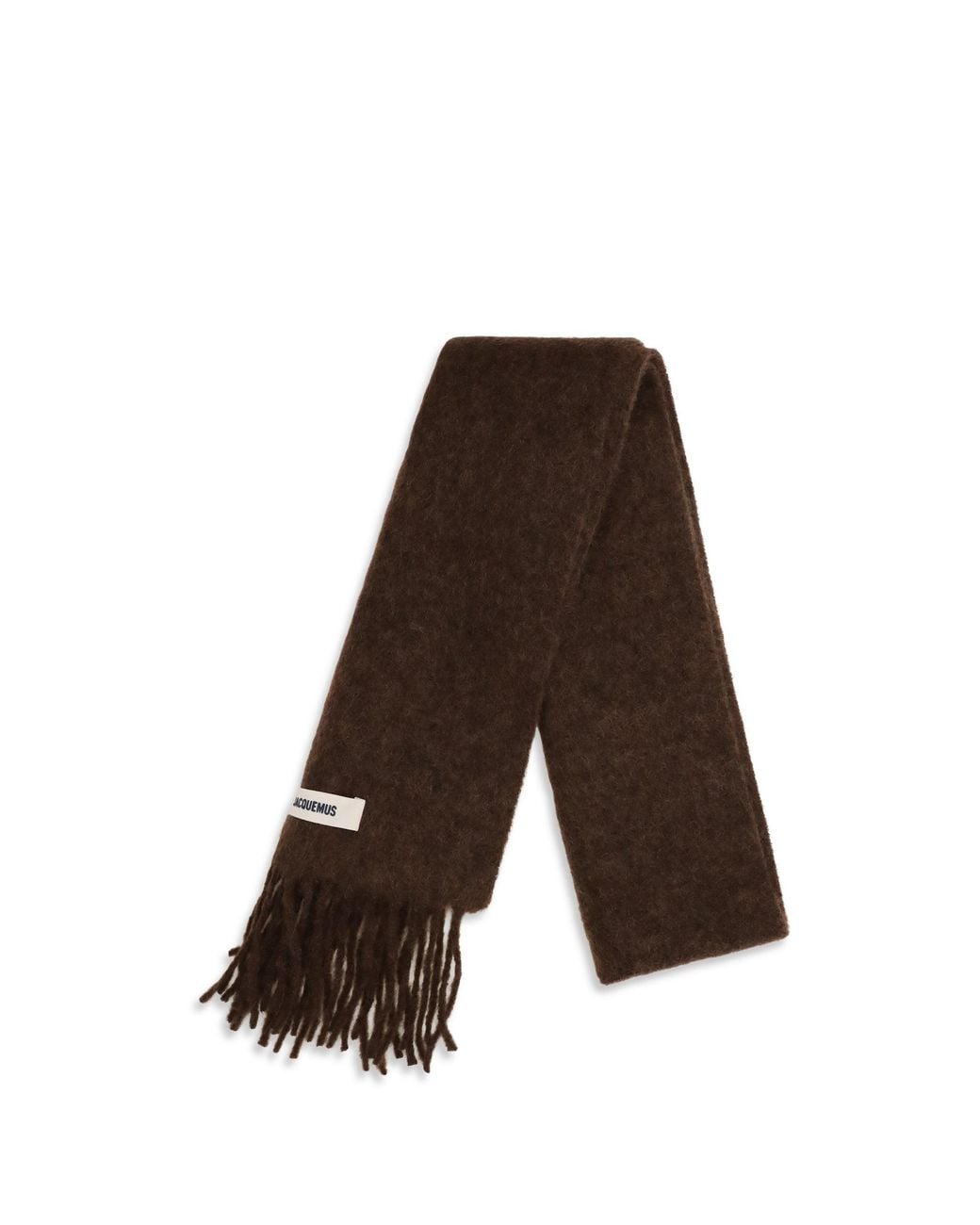 Jacquemus Brown Fringed Scarf