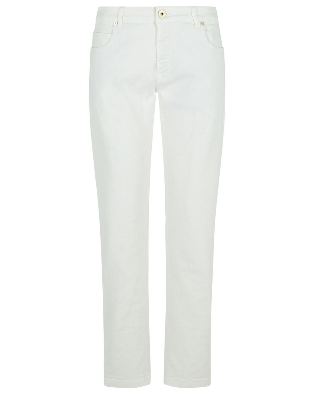 Eleventy White Cotton Pants for men