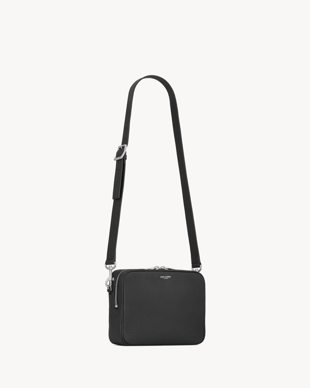 Saint Laurent White Small Crossbody Bag Goat Leather for men