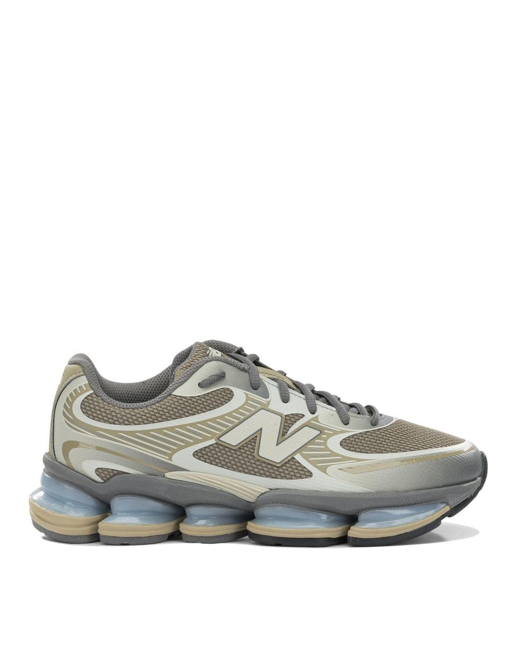 New Balance Gray "Abzorb 2000" Low-Top Sneakers