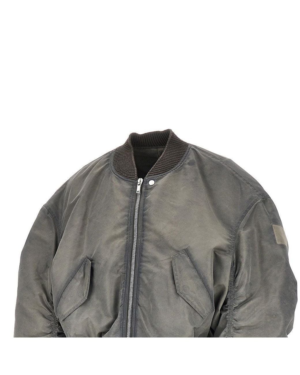 Rick Owens Gray Bomber for men