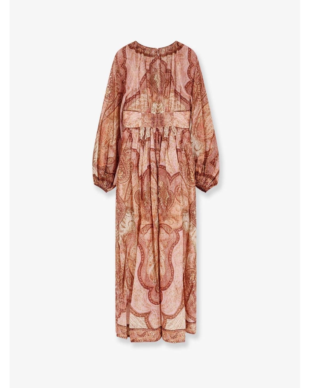 Zimmermann White Cotton And Silk Blend Wanderlust Long Dress