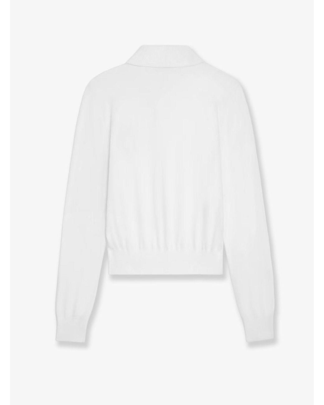 Céline White Cotton Polo Shirt