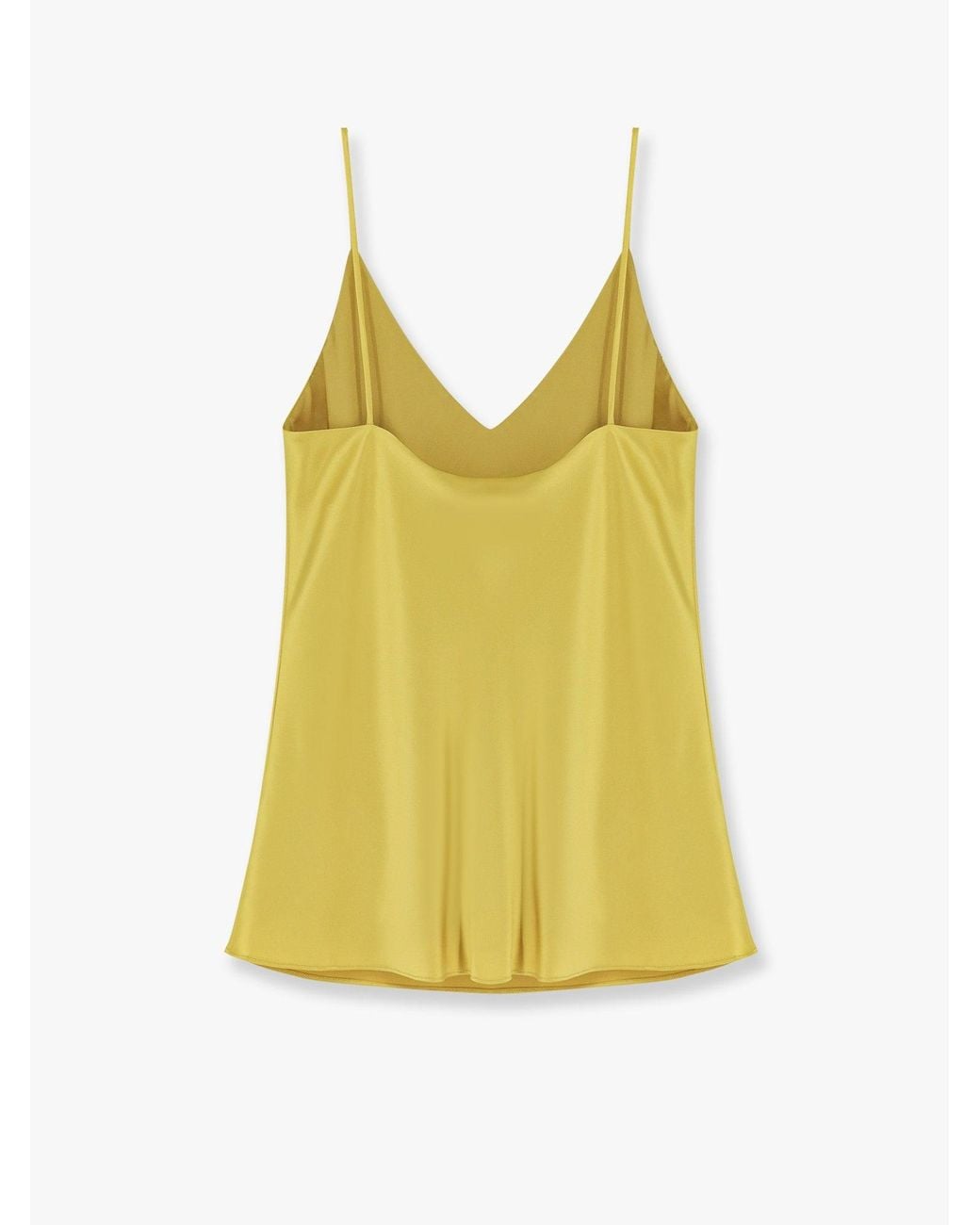 Max Mara Yellow Quassia Silk Top