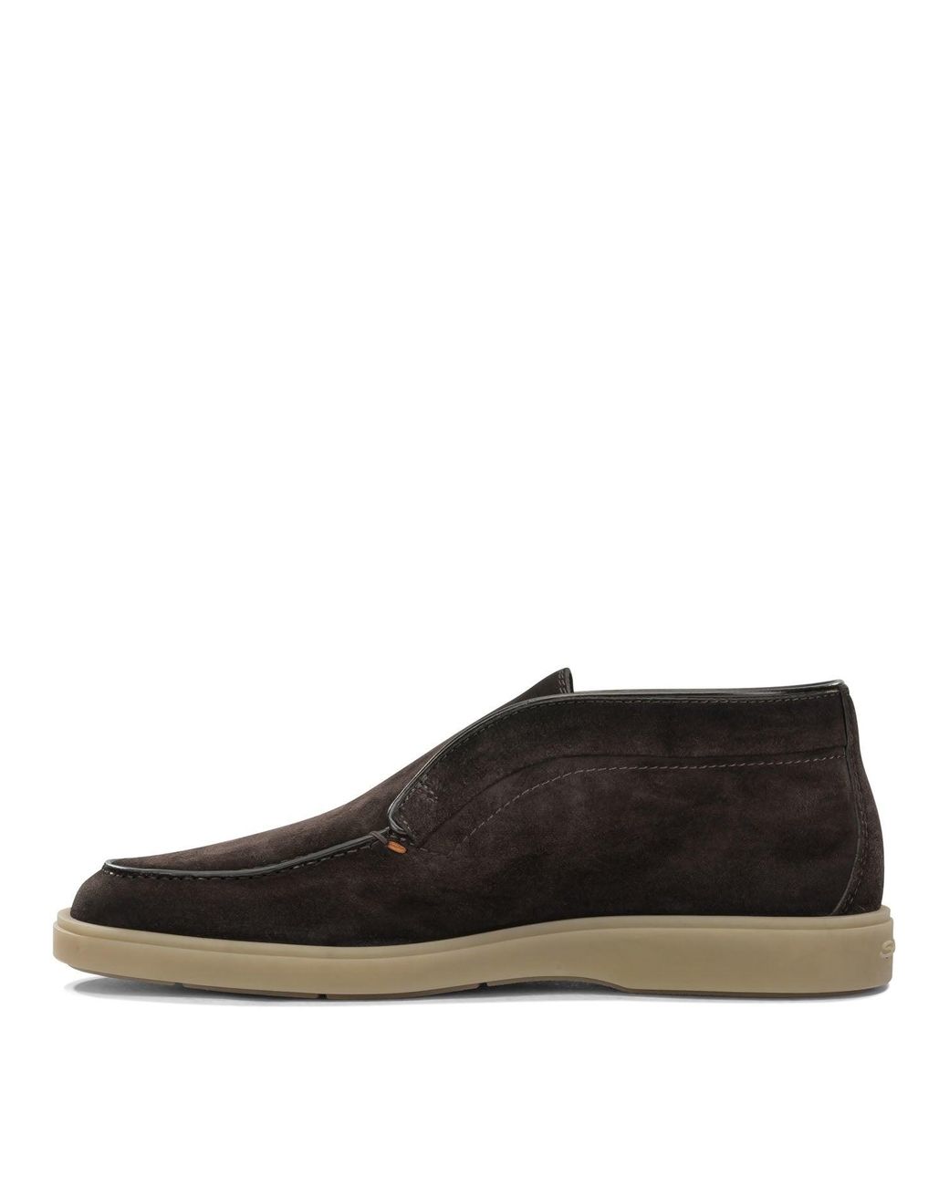 Santoni Brown Digits Loafers for men