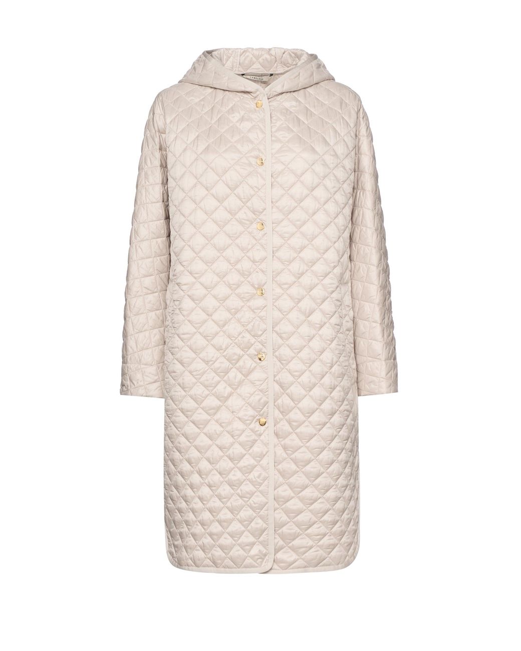 Max Mara Natural Quilted Long Down Jacket