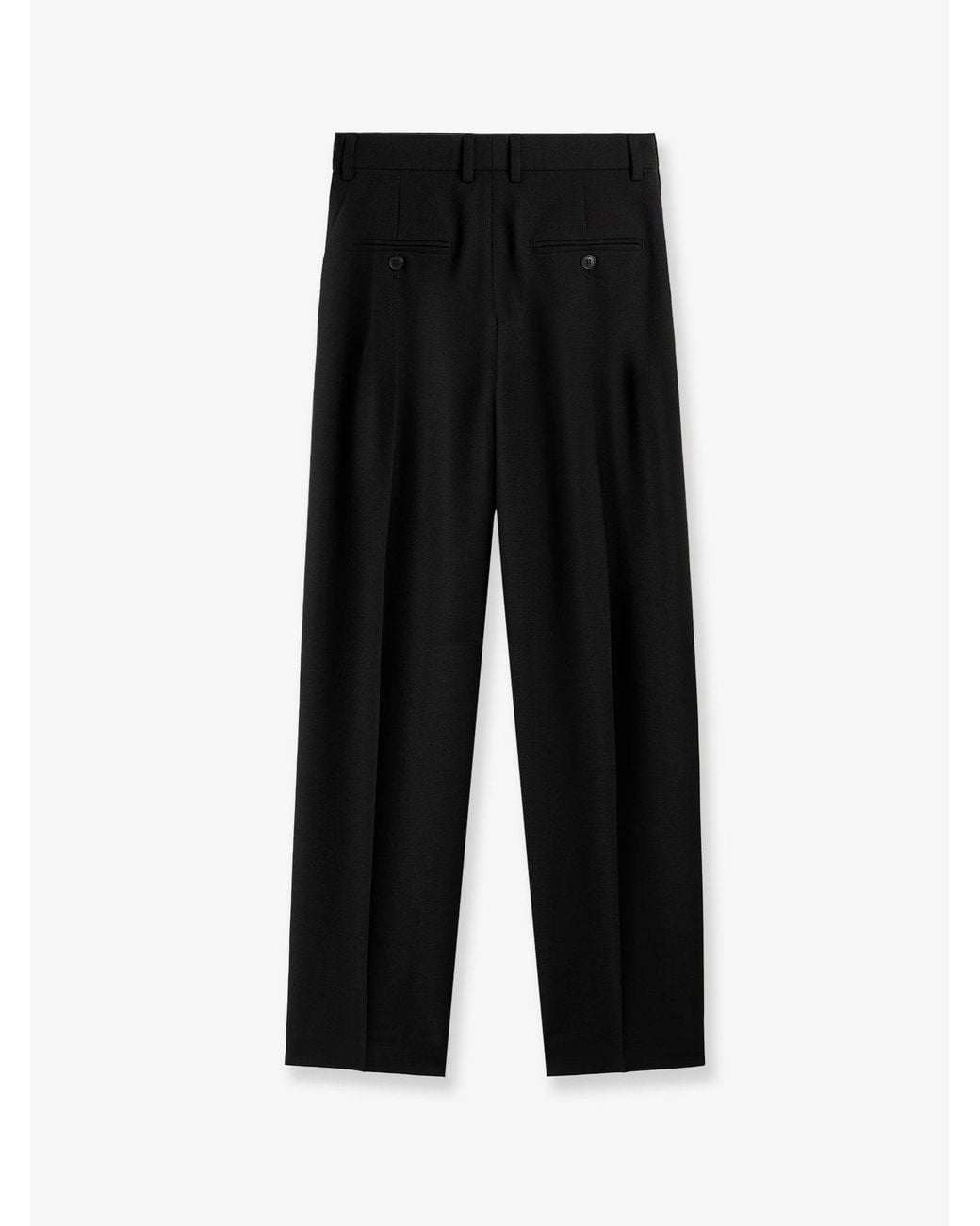Totême Black Wool Blend Tailored Trousers
