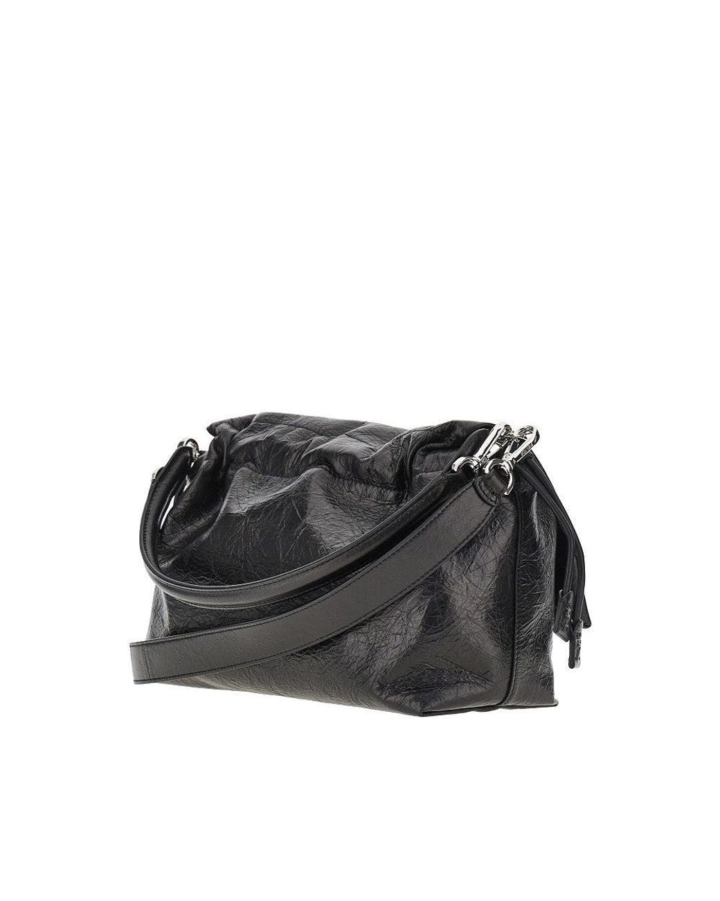 Fendi Black Large Leather 'Baguette Soft' Bag