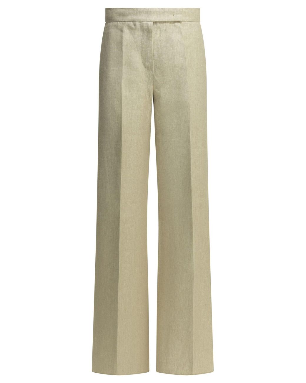 Max Mara Natural Linen Tailored Pants