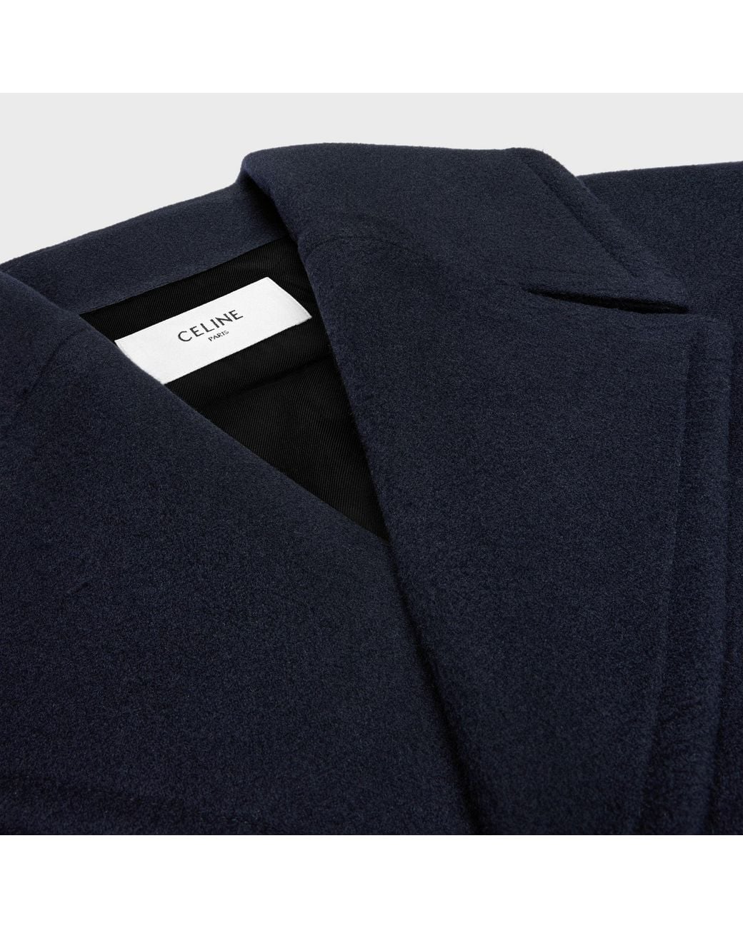 Céline Blue Wool Coat