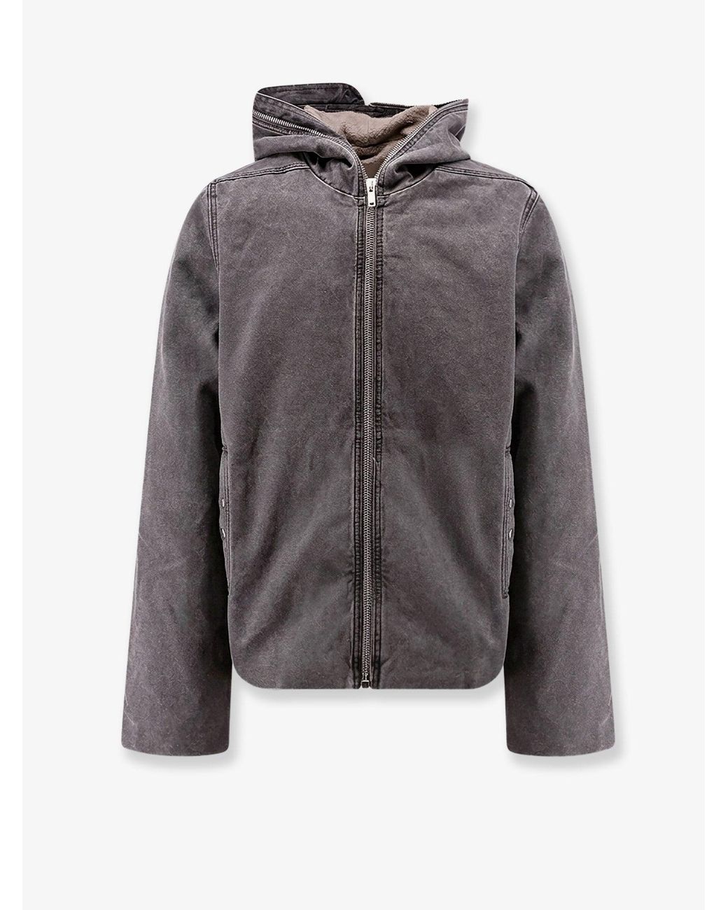 Rick Owens Gray Gimp Zipfront Kjt for men