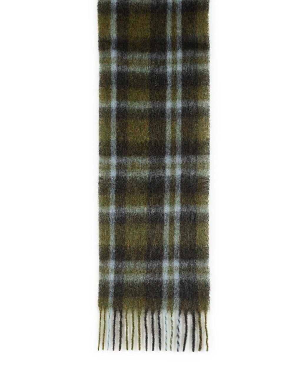 Closed Green Wool Blend Scarf
