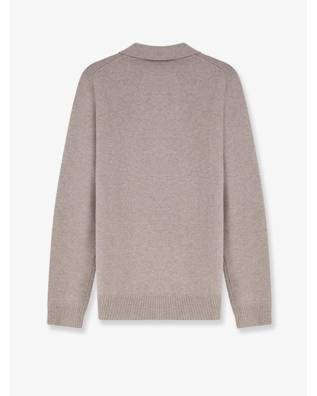 Soft Goat Gray Cashmere Sweater for men