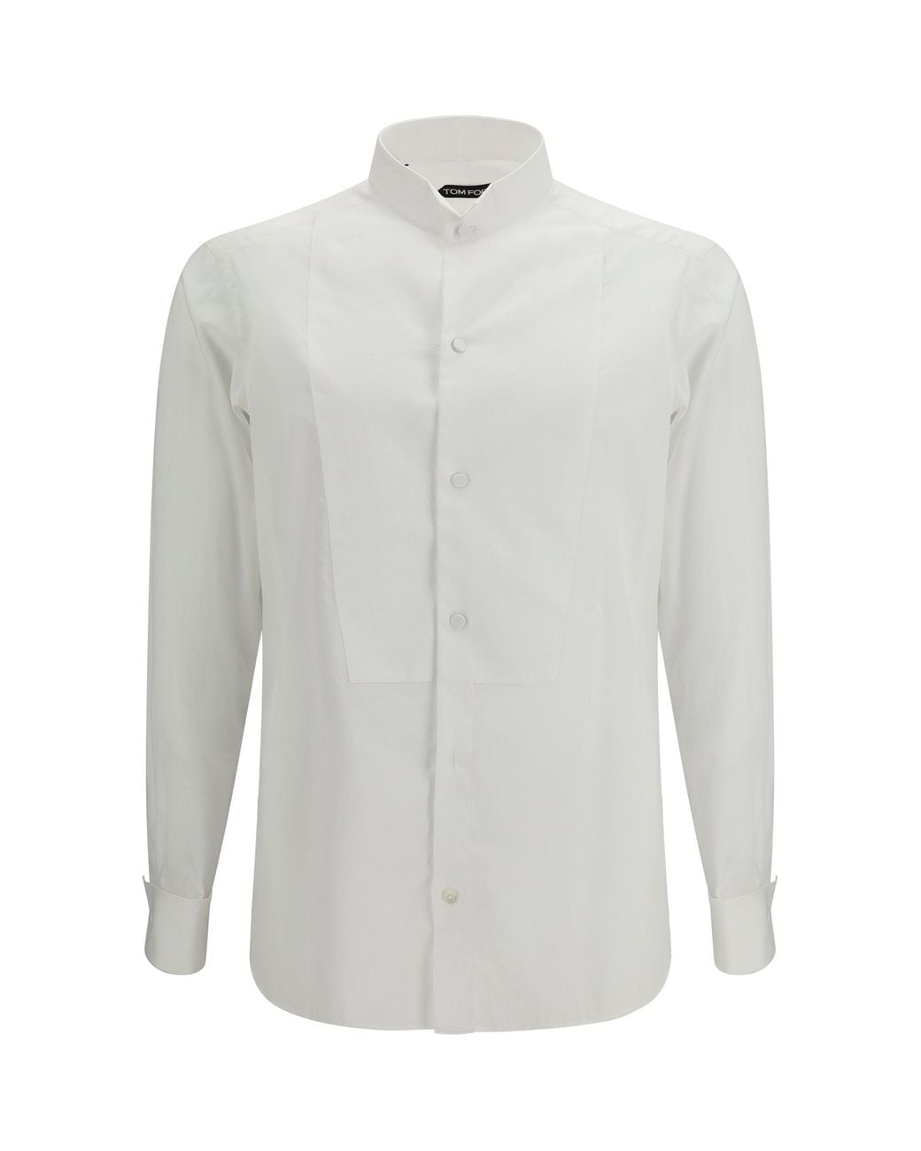 Tom Ford White Cotton Shirt With Regular Fit for men