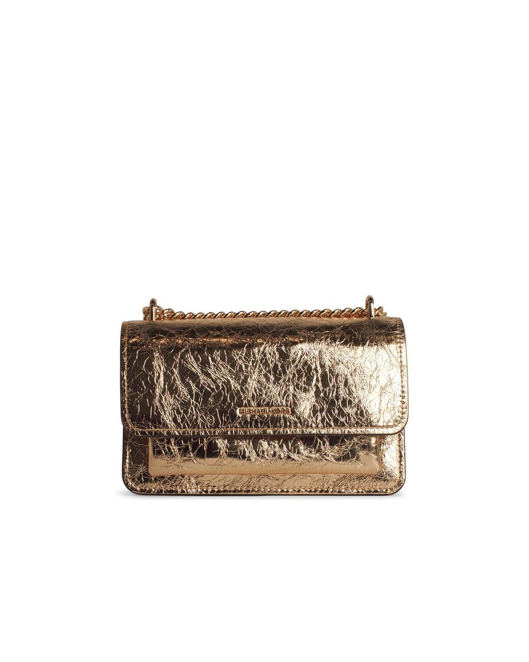 MICHAEL Michael Kors Metallic 'Claire' Leather Crossbody Bag