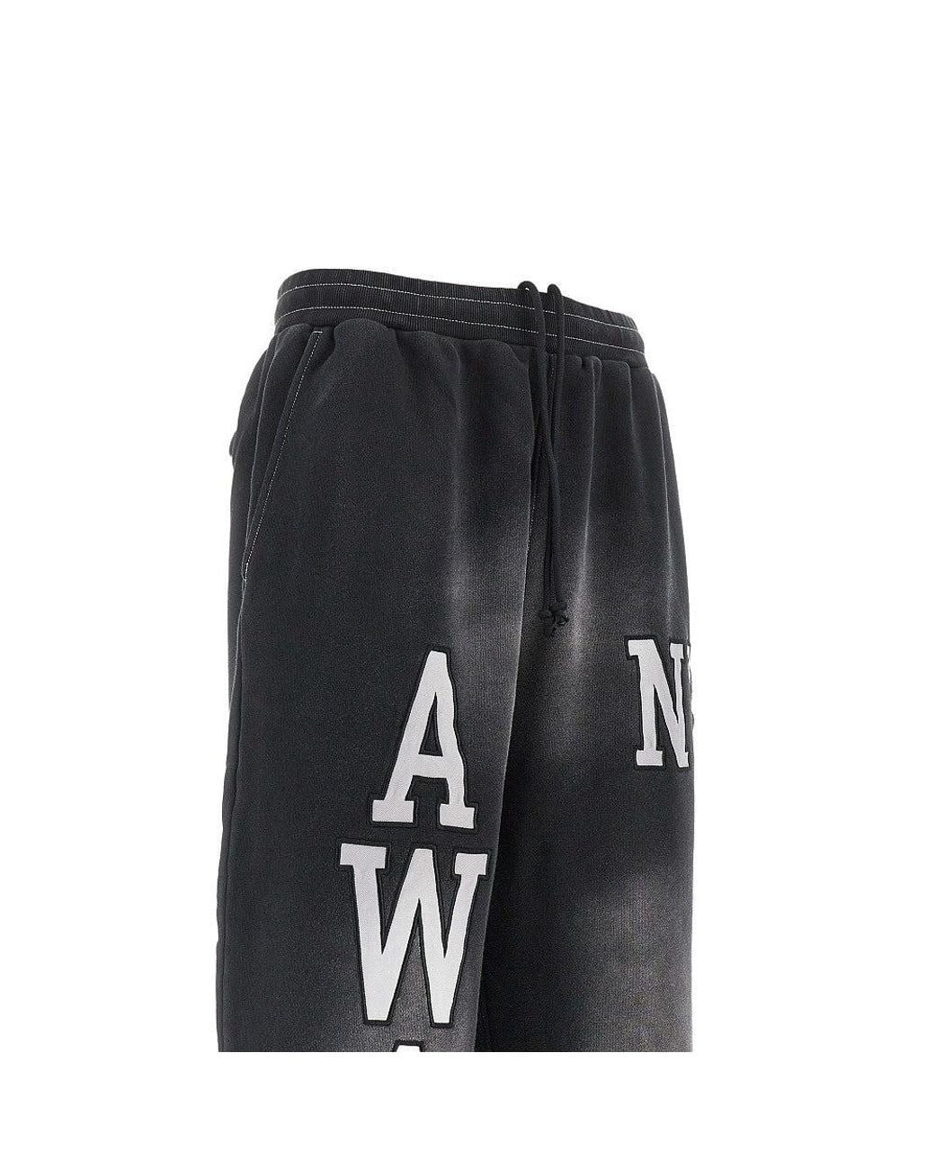 AWAKE NY Black 'Collegiate' Sweatpants for men