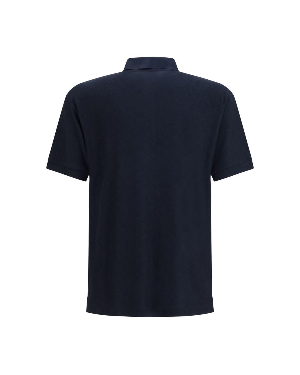 Giorgio Armani Blue Viscose And Polyester Polo Shirt for men