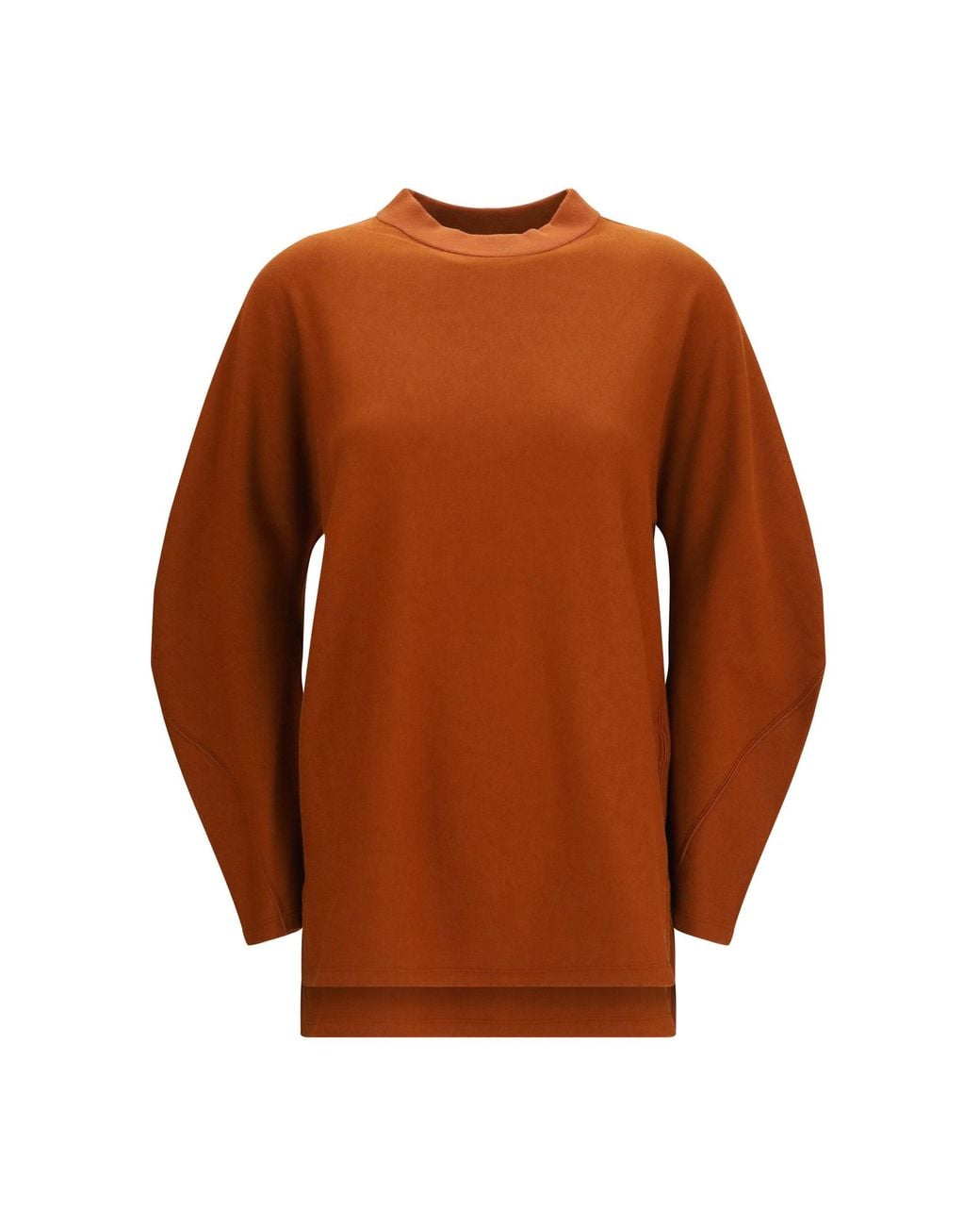 Loro Piana Brown Balloon-Sleeve Sweatshirt Sanguine Pencil