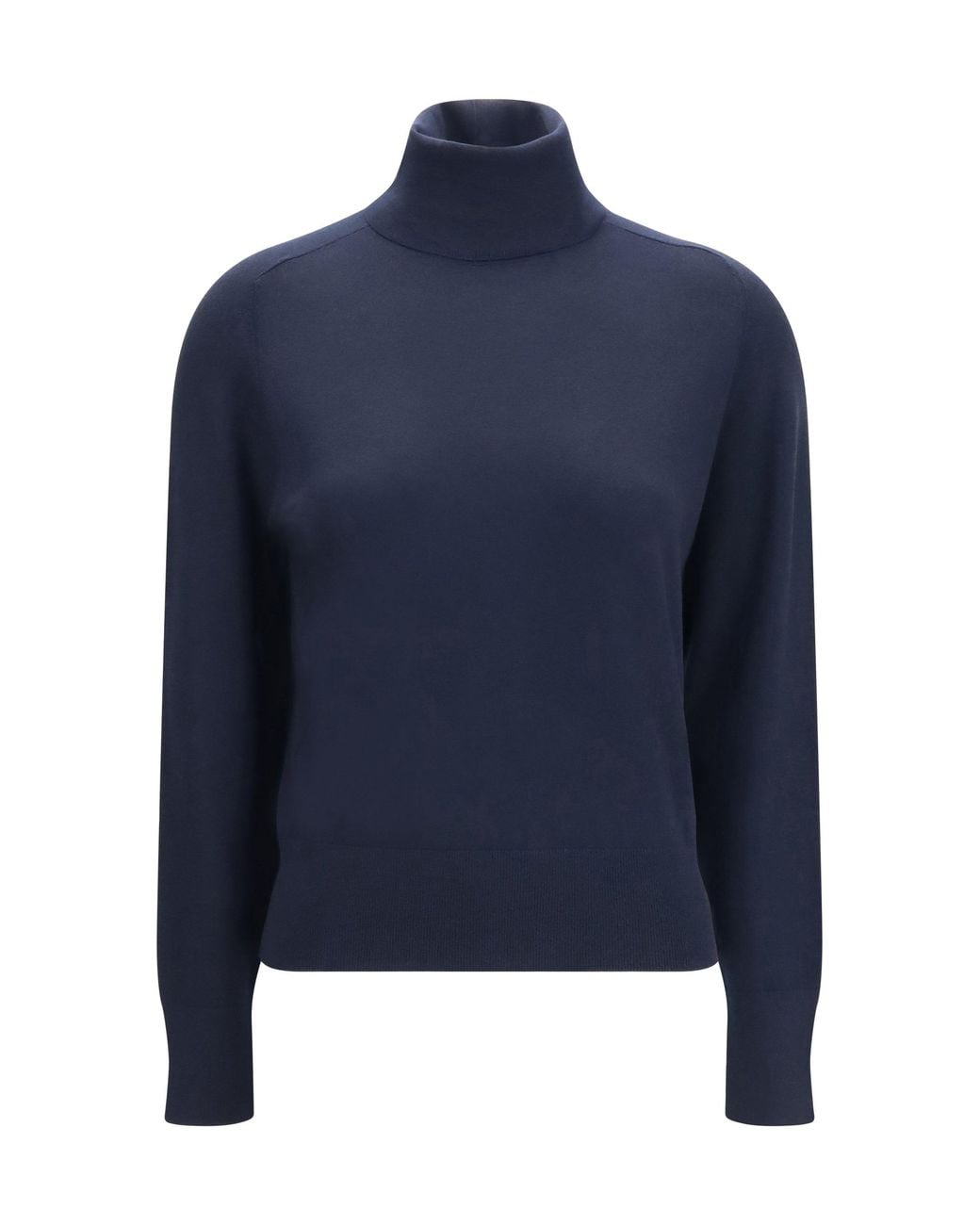 Loro Piana Blue Piuma Cashmere Turtleneck Sweater