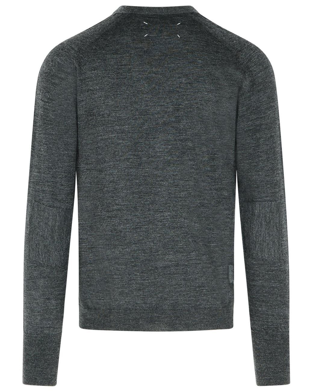 Maison Margiela Black Dark Wool Blend Cardigan for men