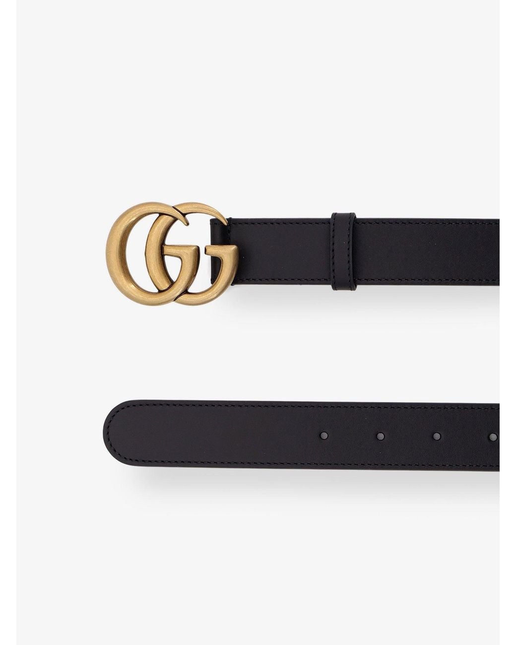 Gucci White Leather Belt for men