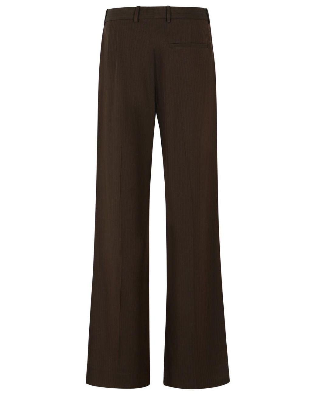 Acne Brown Wool Trousers for men
