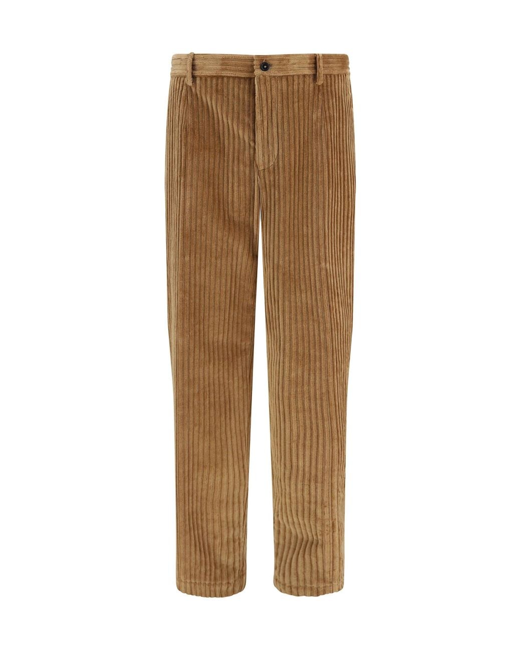 Dolce & Gabbana Natural Dolce & Gabbana Corduroy Pants for men
