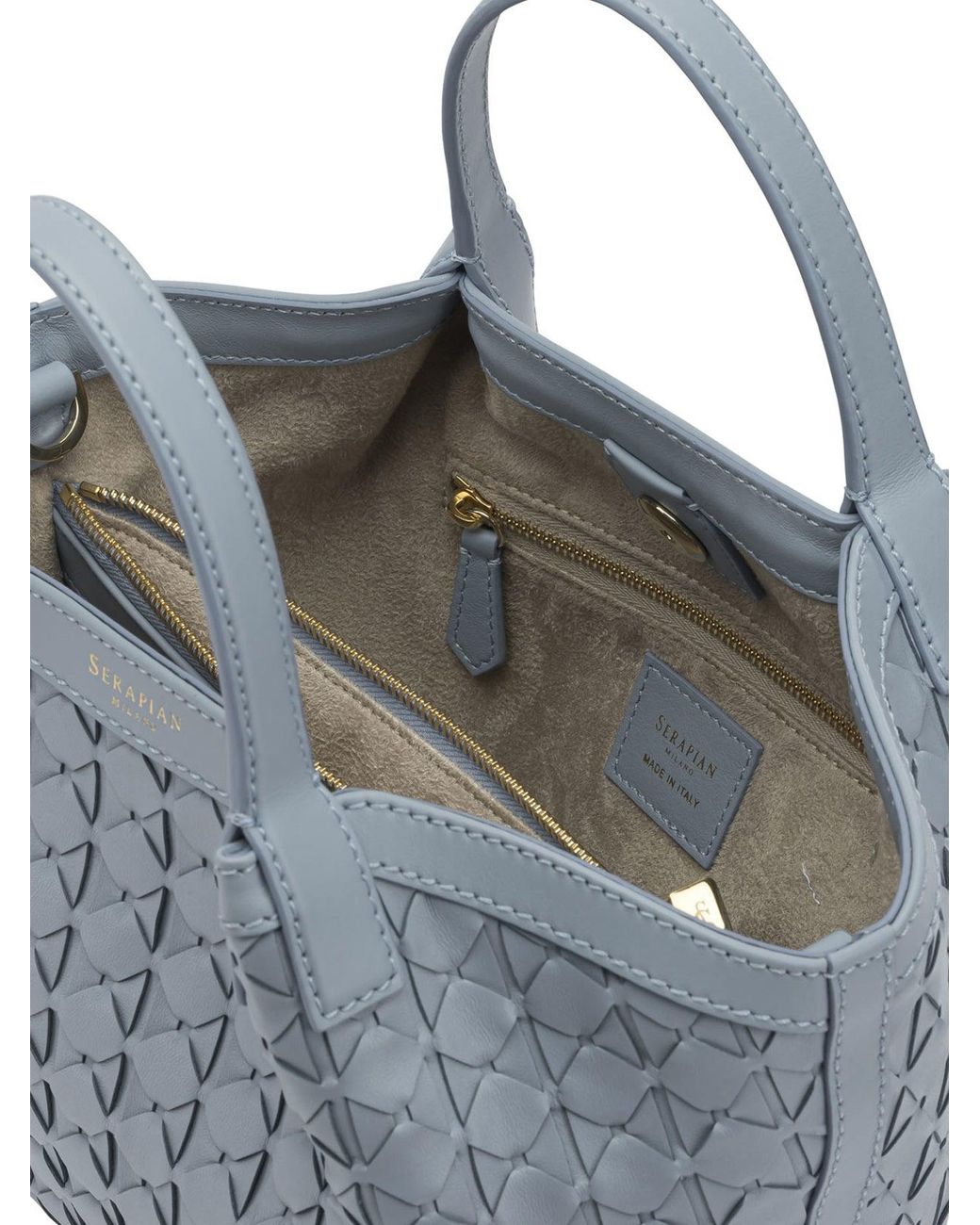 Serapian Blue "Secret" Mini Handbag