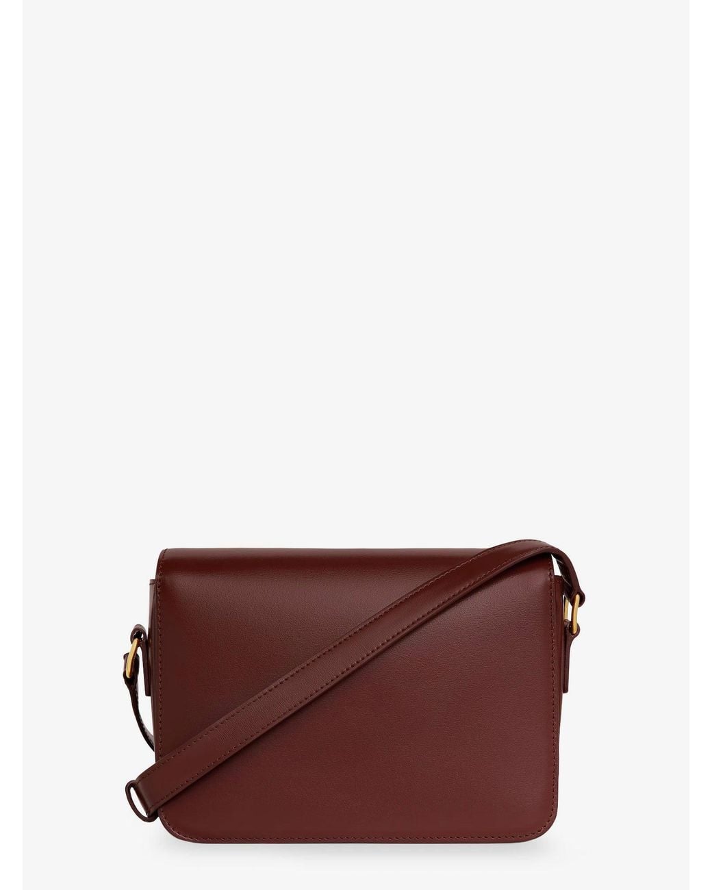 Céline Purple Teen Triomphe Leather Crossbody Bag