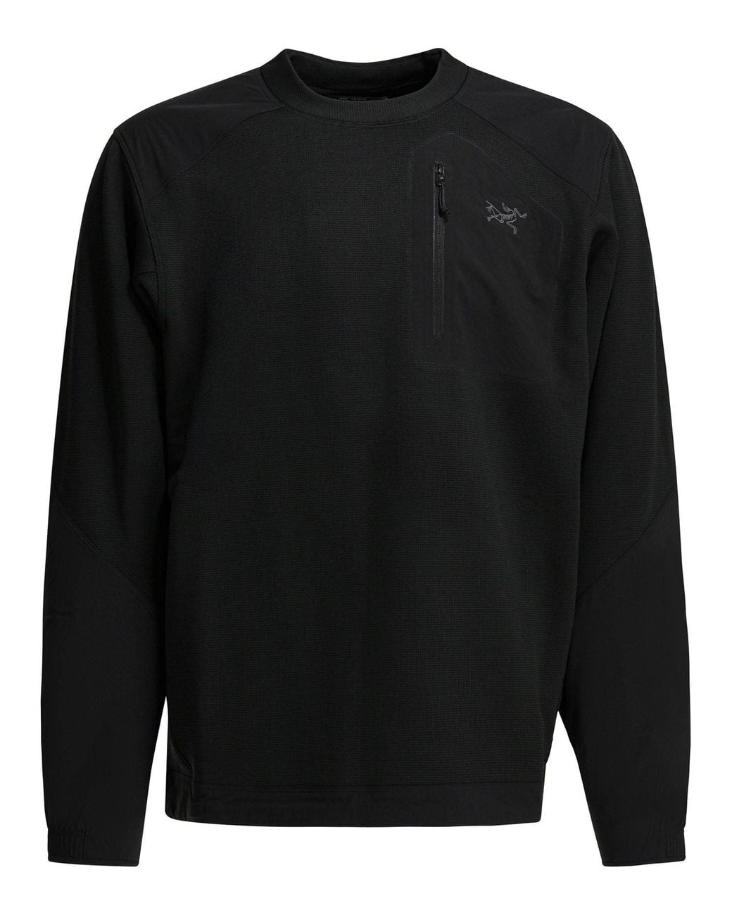 Arc'teryx Black Konseal Crewneck Sweatshirt for men