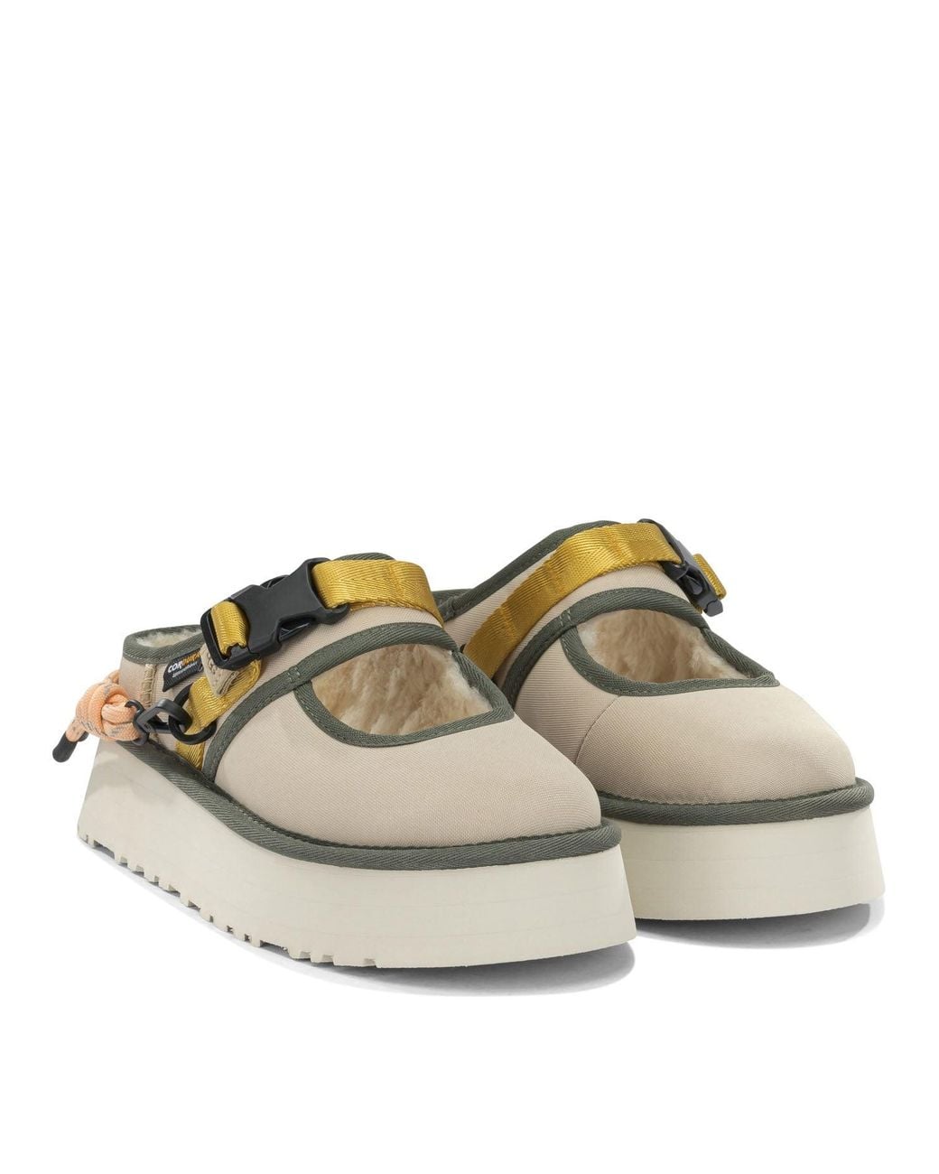 Ugg Natural "Bea Wildwood" Mary Jane Ballet Flats