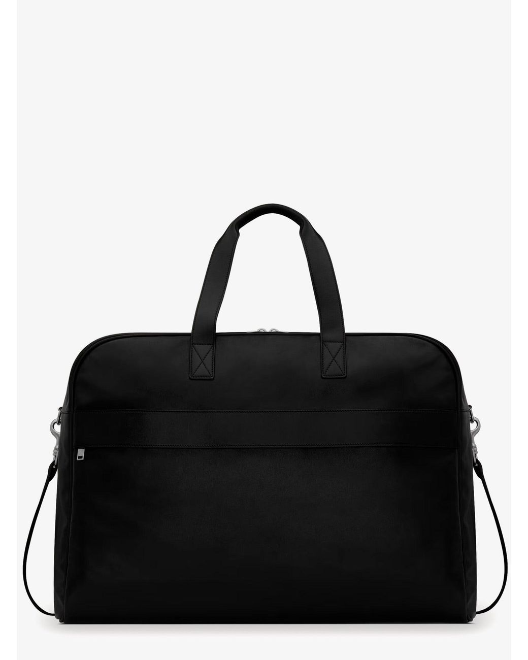 Saint Laurent Black Camp Leather Travel Bag for men
