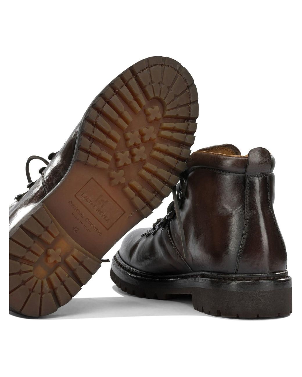Officine Creative Black "Artik Flexi 002" Lace-Up Ankle Boots for men