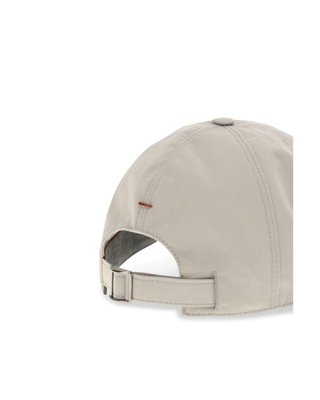 Brunello Cucinelli White Baseball Cap Laminated Nylon for men
