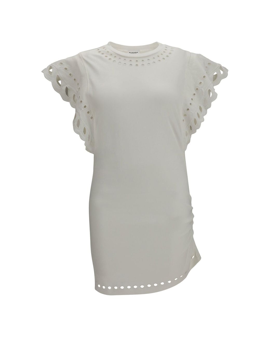 Isabel Marant Gray Marant Etoile Orlane Cotton And Broderie Orlane Dress