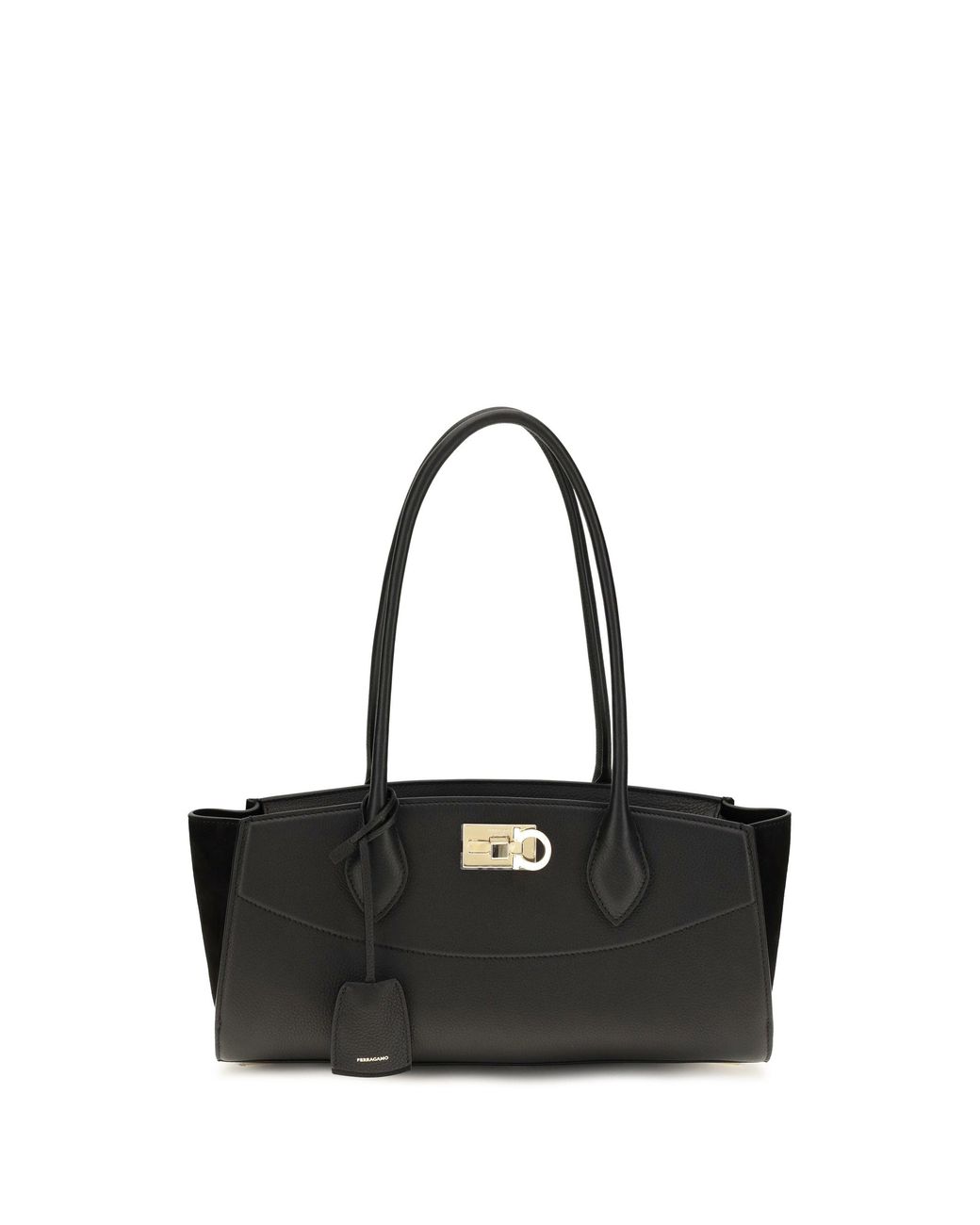 Ferragamo Black Studio Soft East West Shoulder Bag