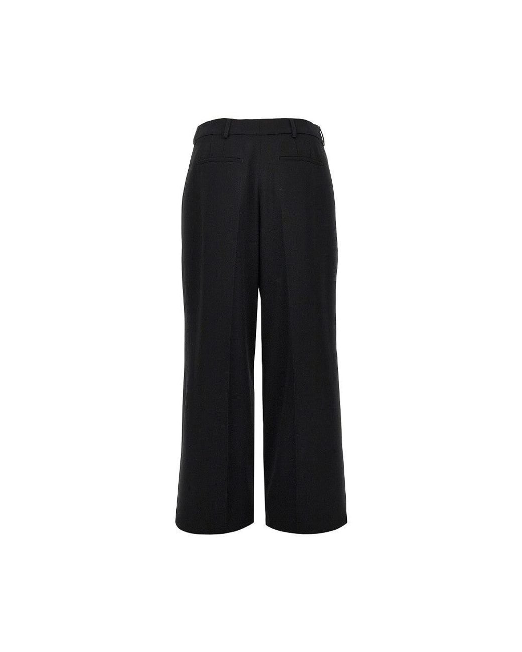 Saint Laurent Black Wool Grain De Poudre Pants for men