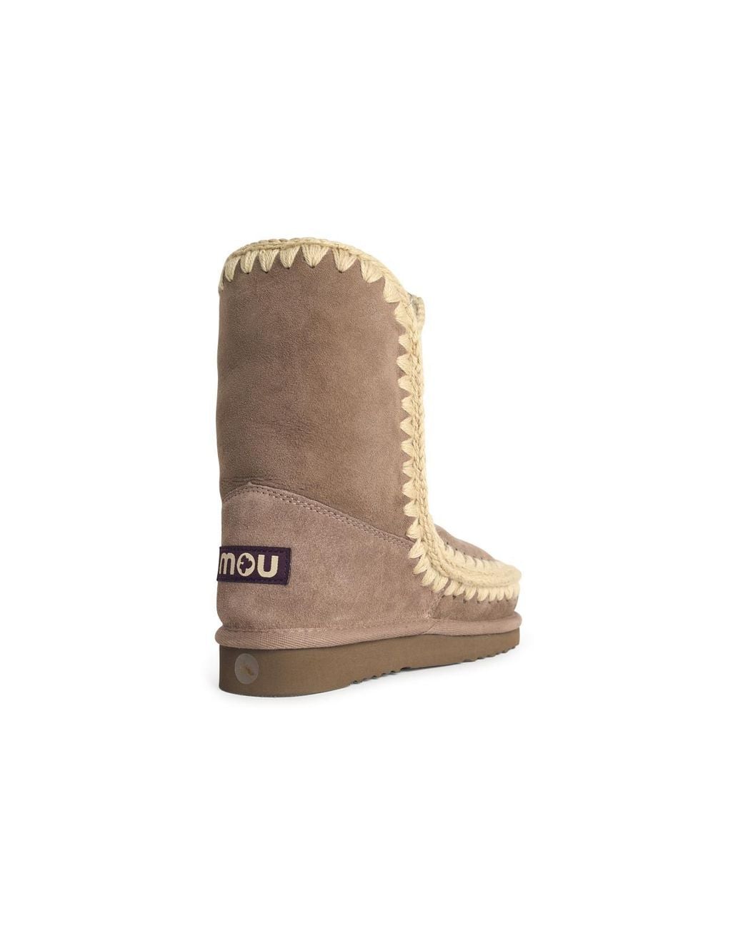 Mou White Eskimo 24 Mole Suede Ankle Boots