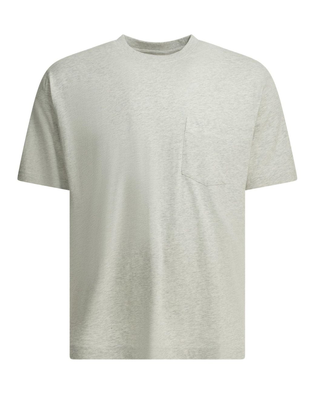 Beams Plus White "Grandelle" Crew-Neck T-Shirt for men