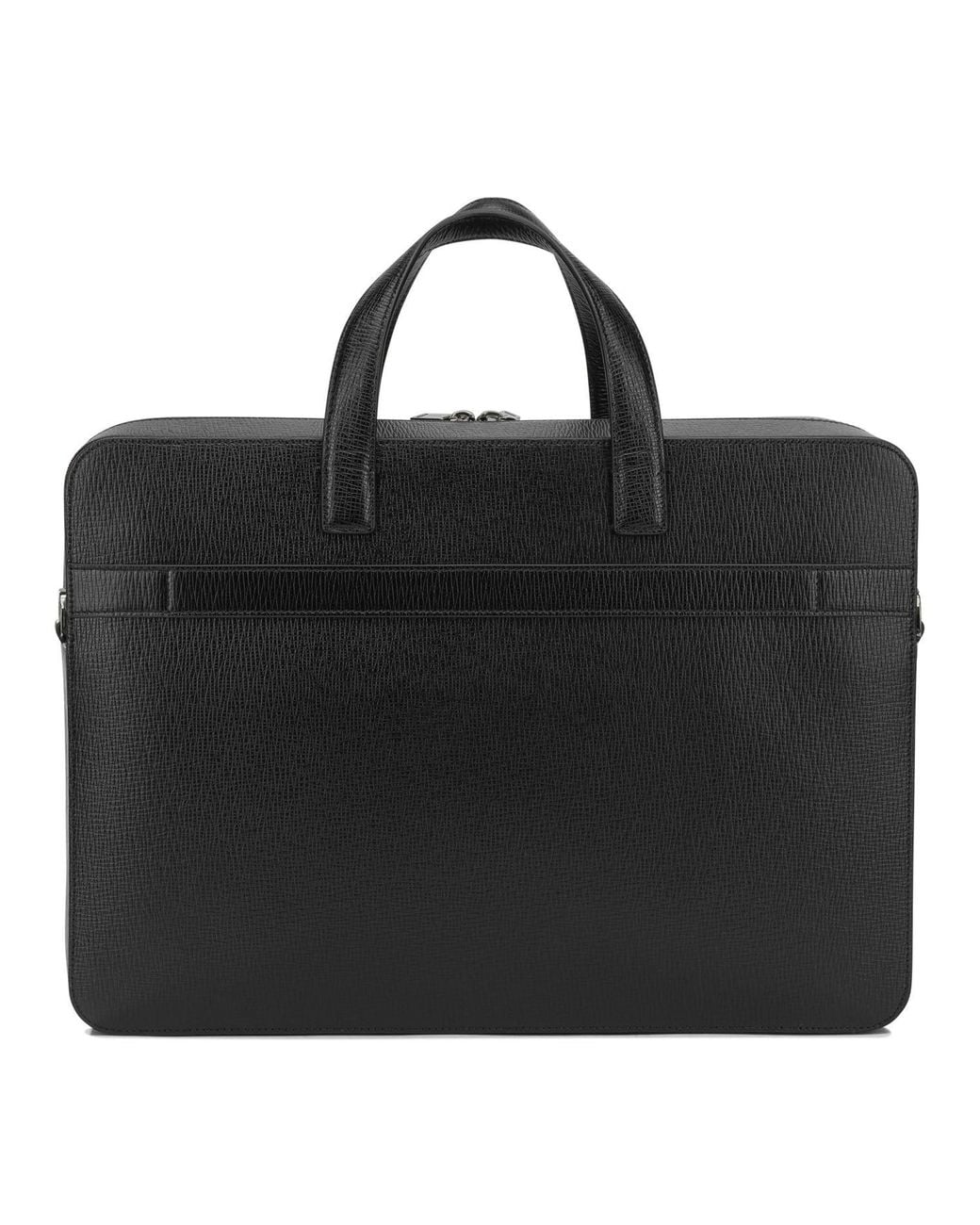 Ferragamo Black Gancini Large Handbag for men