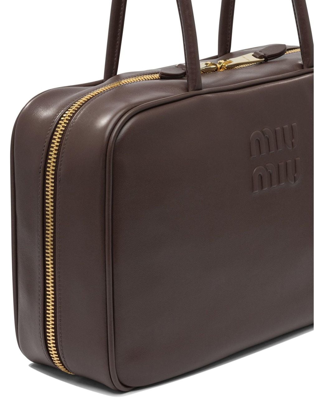 Miu Miu Brown "Beau" Handbag